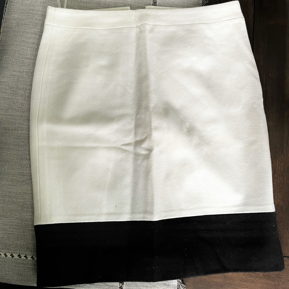 JCREW black and white pencil skirt
